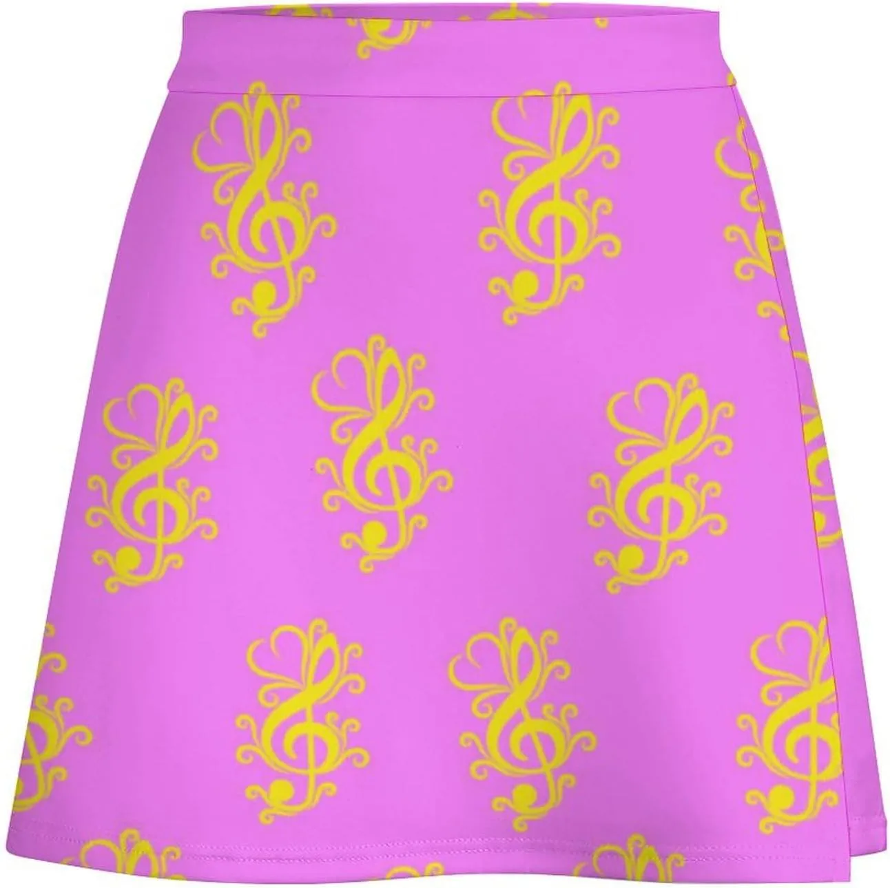 Vintage Dinosaur Heat Skulls Women's High Waist Stretchy Mini Skirt Elastic Summer Casual Above Knee Basic