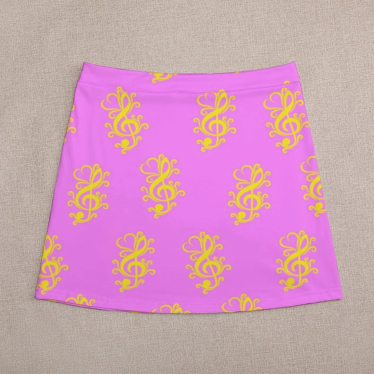 Vintage Dinosaur Heat Skulls Women's High Waist Stretchy Mini Skirt Elastic Summer Casual Above Knee Basic