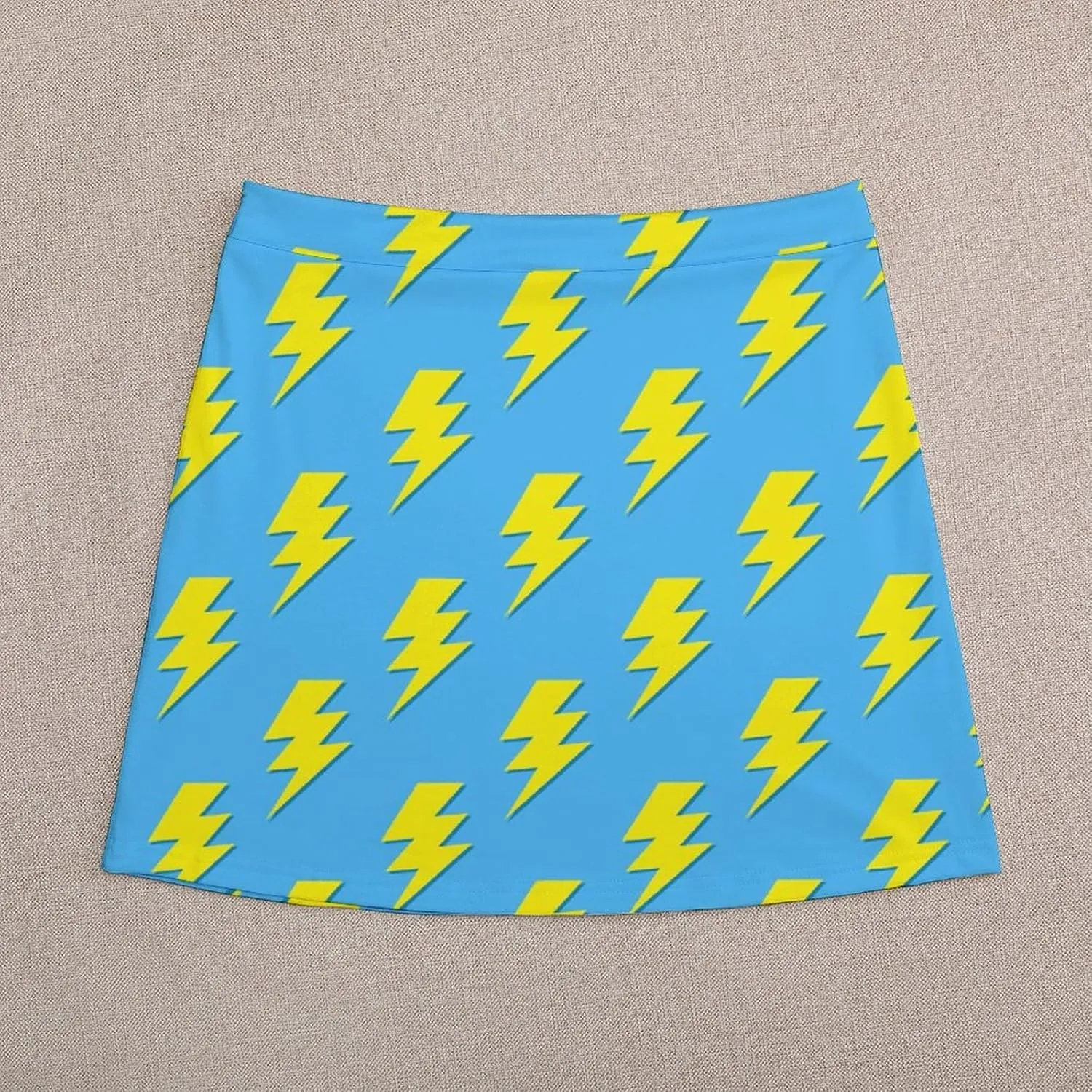 Vintage Dinosaur Heat Skulls Women's High Waist Stretchy Mini Skirt Elastic Summer Casual Above Knee Basic