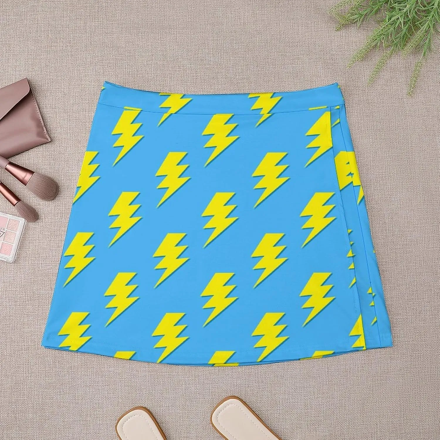 Vintage Dinosaur Heat Skulls Women's High Waist Stretchy Mini Skirt Elastic Summer Casual Above Knee Basic