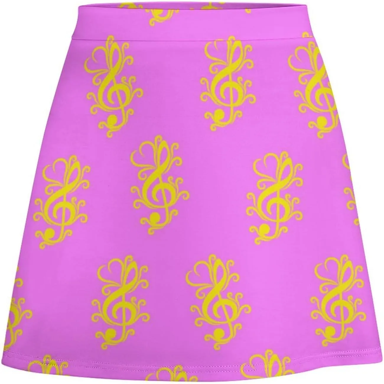 Vintage Dinosaur Heat Skulls Women's High Waist Stretchy Mini Skirt Elastic Summer Casual Above Knee Basic