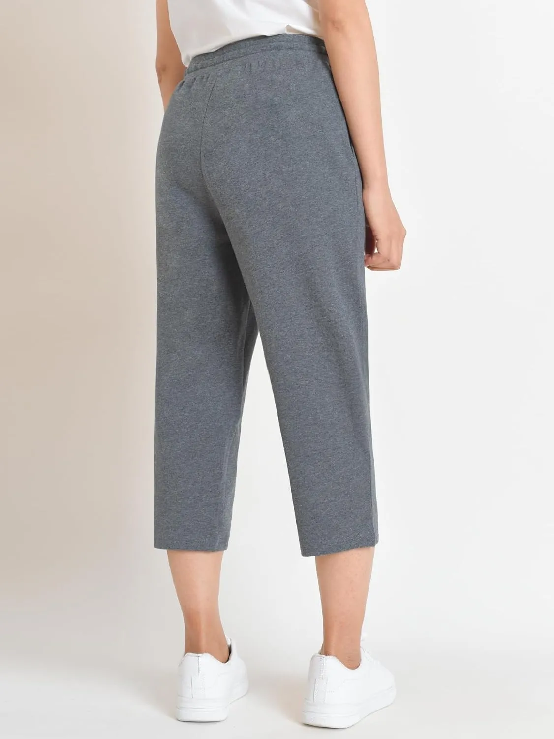 Weintee Women's Cotton Capris with Pockets 2 Pack