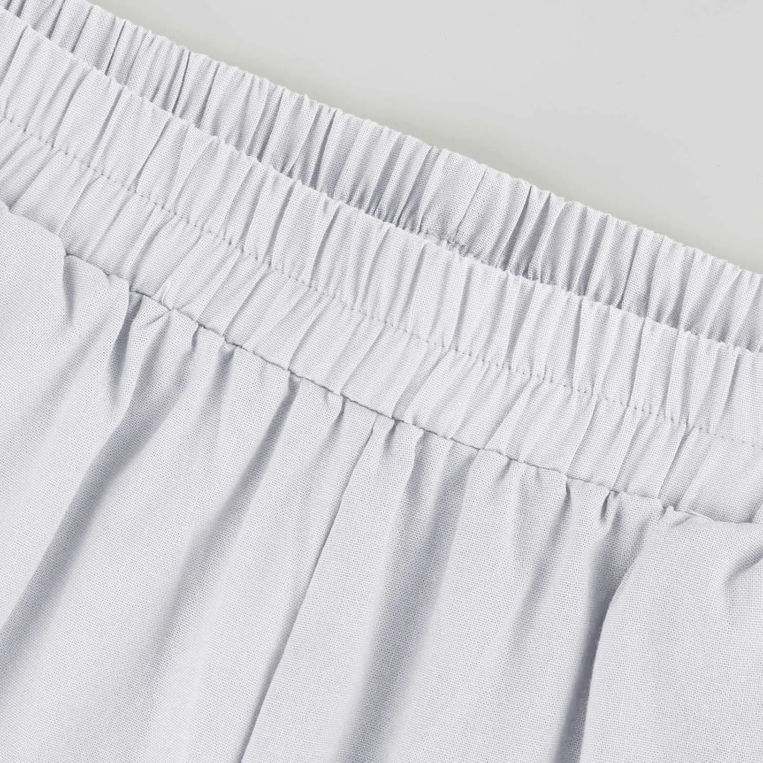 Women Casual High Waist Pants Summer Solid Long Palazzo Pants Beach Trousers Loose Business Work Office Trousers