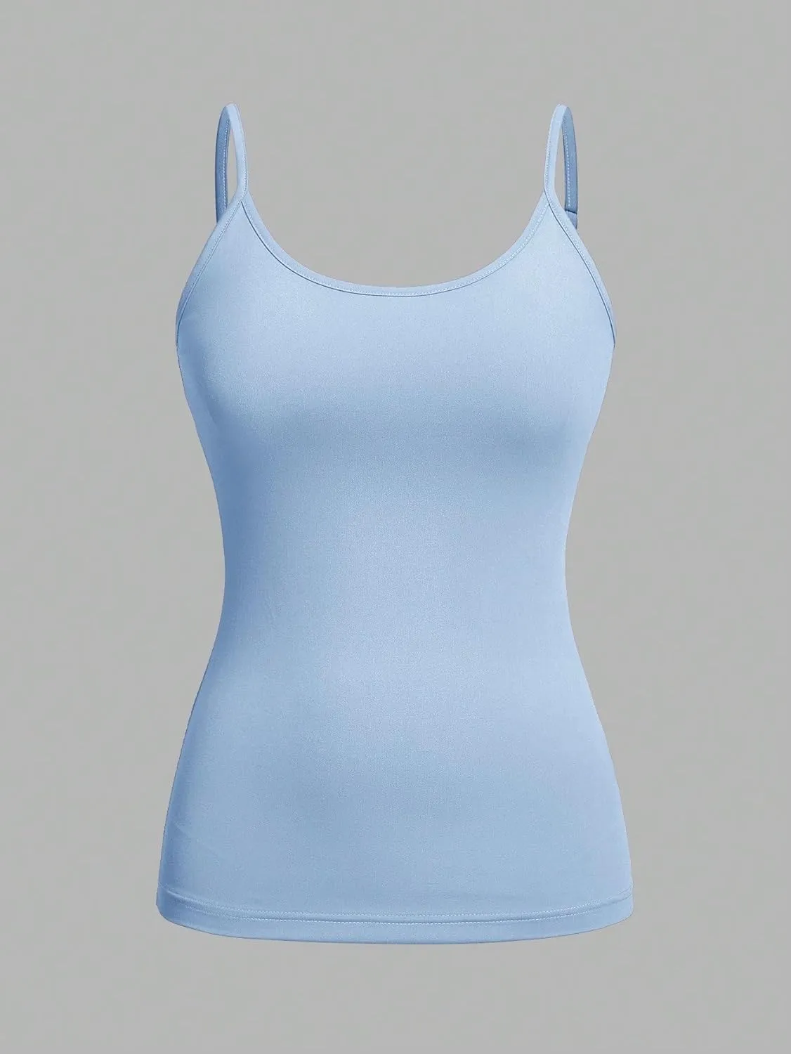 Womens Sleeveless Camisole Tank Tops Blouse Spaghetti Strap Casual Slimming Fit Cami Top