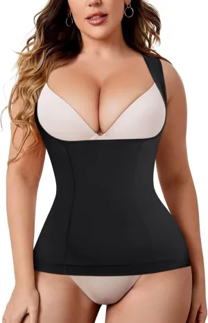 Women's Tummy Control Shapewear Tank Tops Underbust Body Shaper Slimming Compression Camisole Fajas Waist Trainer