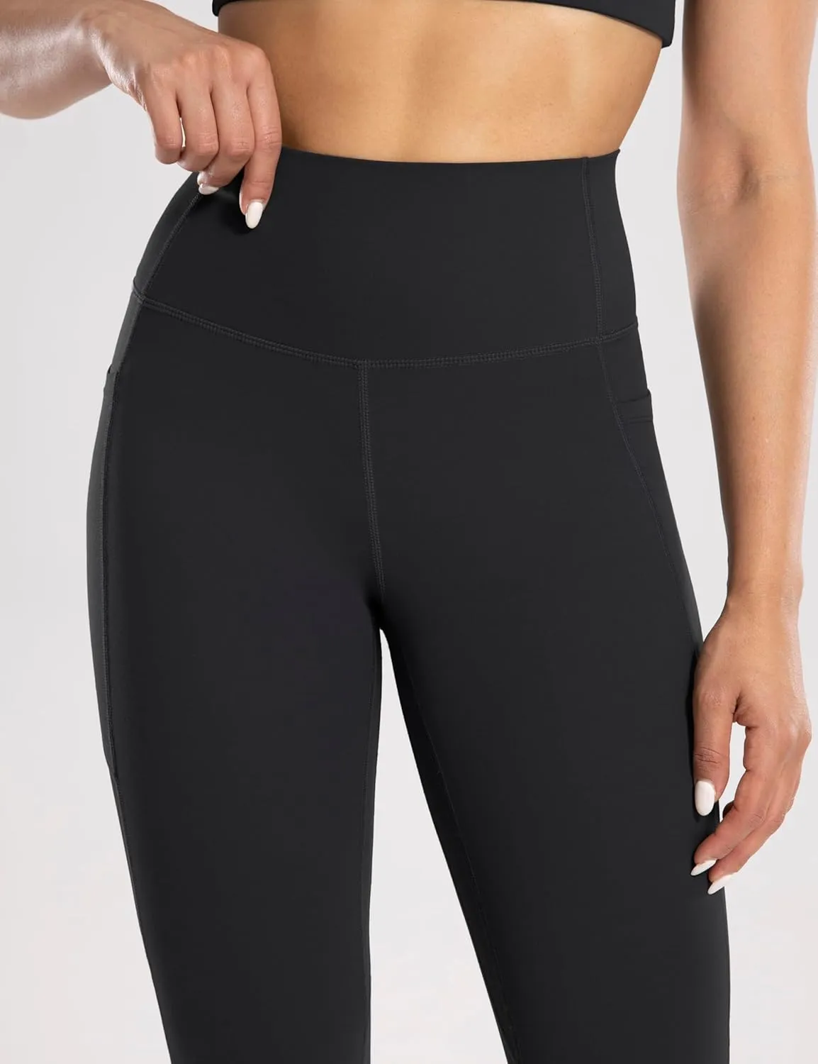 Women's Workout Flare Yoga Pants with Pockets High Waisted Bootcut Leggings Tummy Control 30''