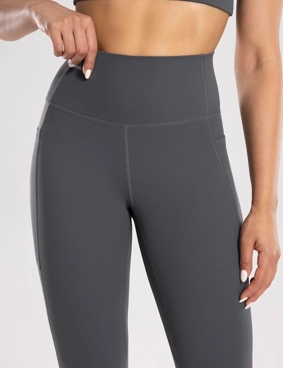 Women's Workout Flare Yoga Pants with Pockets High Waisted Bootcut Leggings Tummy Control 30''
