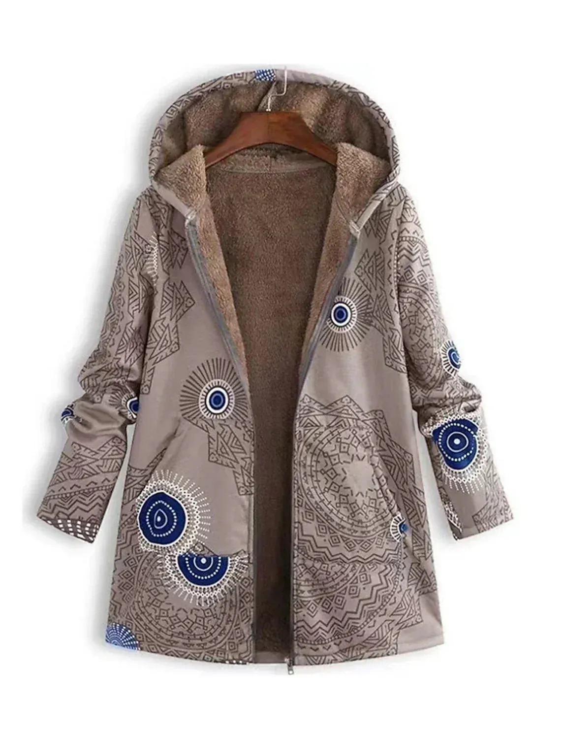 ZAHARA | Artistic Fleece-Lined Jacket