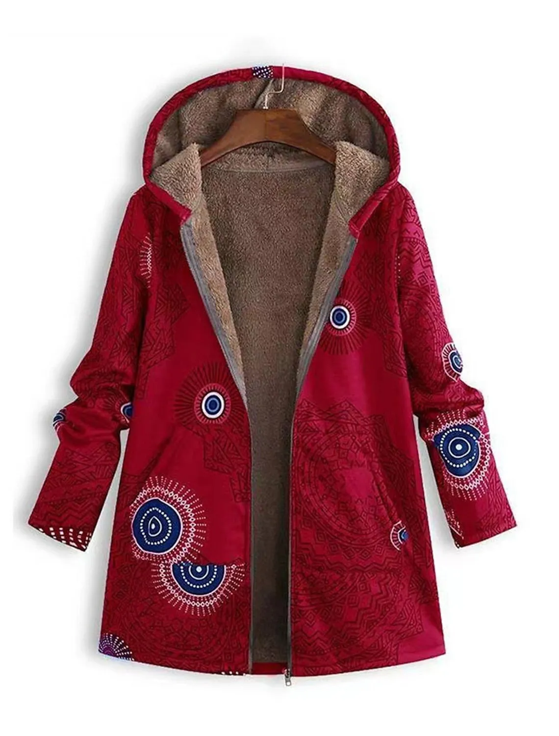 ZAHARA | Artistic Fleece-Lined Jacket