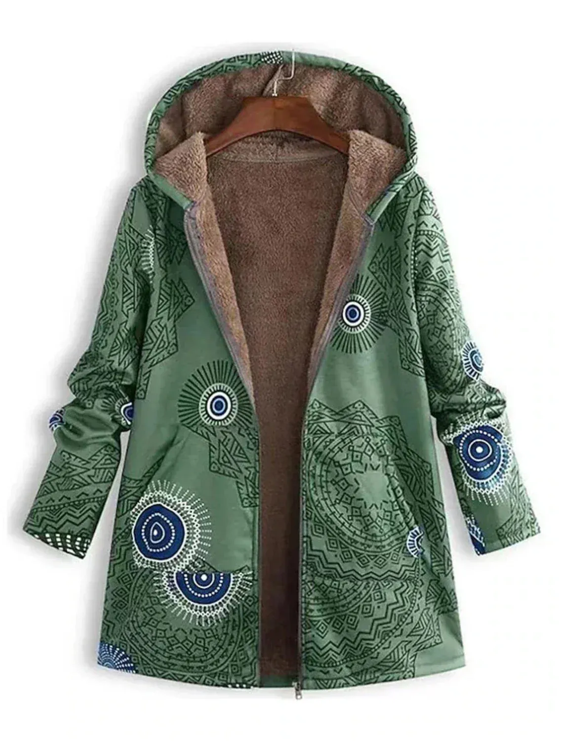 ZAHARA | Artistic Fleece-Lined Jacket