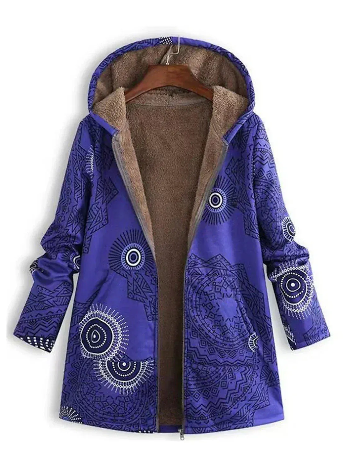 ZAHARA | Artistic Fleece-Lined Jacket